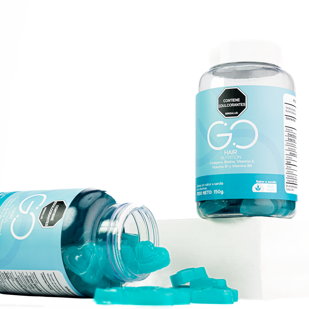 GO HAIR-Vitaminas En Gomas Para Cabello y Uñas